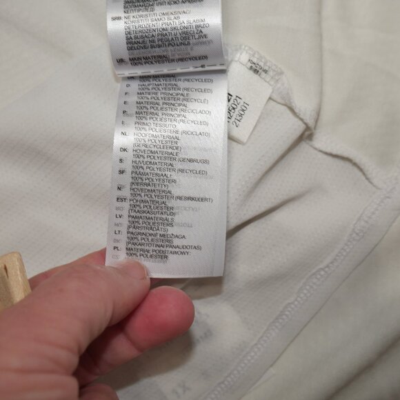 Adidas Women's Performance Training Top in Ivory Size 1X Lightweight Ventilated - Picture 8 of 9